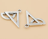 50pcs Tibetan Silver Ruler Charms Pendants 17x24mm
