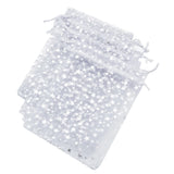 50pcs Organza Bags Star Wedding Strap Drawstring Candy Pouches Jewelry Packaging