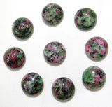 50pcs 14mm Epidote Natural Stone Cabochons Beads for DIY Jewelry Making