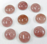 50pcs 16mm Natural Opal Stone Flat Back Cabochons No Hole Beads
