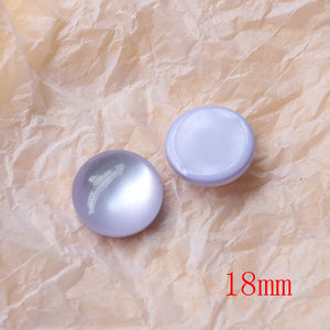 50pcs 18mm Geometry Round Resin Beads DIY Jewelry Earring Accessory