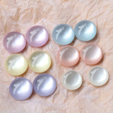 50pcs 18mm Geometry Round Resin Beads DIY Jewelry Earring Accessory