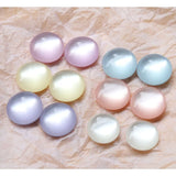 50pcs 18mm Geometry Round Resin Beads DIY Jewelry Earring Accessory