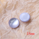 50pcs 18mm Geometry Round Resin Beads DIY Jewelry Earring Accessory