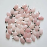 50pcs Natural Stones Horse Eye Charms Pendants for DIY Necklaces