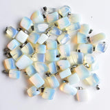 50pcs Natural Stone Mixed Irregular Shape Pendants Charms Jewelry