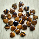 50pcs Assorted Natural Stone Charms Pendants for Jewelry Making
