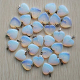 50pcs Assorted Natural Stone Charms Pendants for Jewelry Making