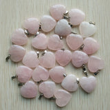 50pcs Assorted Natural Stone Charms Pendants for Jewelry Making