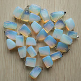 50pcs Natural Stone Mixed Irregular Pendants Charms Jewelry