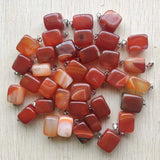 50pcs Natural Stone Mixed Irregular Pendants Charms Jewelry