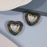 50pcs Heart Floating Locket Charms DIY Jewelry Earring Pendant