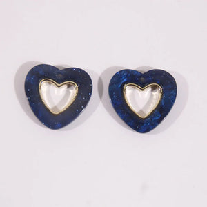 50pcs Heart Floating Locket Charms DIY Jewelry Earring Pendant
