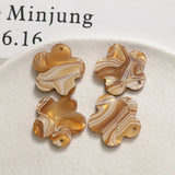 50pcs 22mm Cartoon Flowers Acrylic Beads DIY Jewelry Accessory