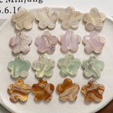 50pcs 22mm Cartoon Flowers Acrylic Beads DIY Jewelry Accessory