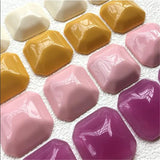 50pcs 26mm Square Resin Flatback Beads DIY Jewelry Earring Accessory