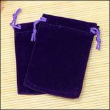 50pcs Velvet Bag Drawstring Pouch Jewelry Gift Favor Necklace Charms Bag