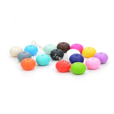 50pcs/lot Abacus Loose Silicone Teething Beads Necklace for Baby