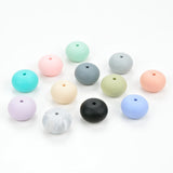 50pcs/lot Abacus Loose Silicone Teething Beads Necklace for Baby