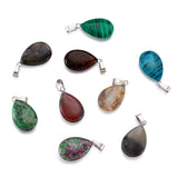 50pcs Assorted Water Drop Pendants for DIY Jewelry Making