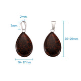 50pcs Assorted Water Drop Pendants for DIY Jewelry Making