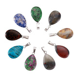 50pcs Assorted Water Drop Pendants for DIY Jewelry Making
