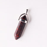 50pcs Strawberry Quartz Stone Pendants Charms Hexagonal Pointed Healing Reiki
