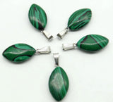 50pcs Natural Agates Stone Horse Eye Drop Pendants for Jewelry Making