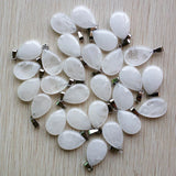 50pcs Natural Crystal Water Drop Charms Pendants for Jewelry Making