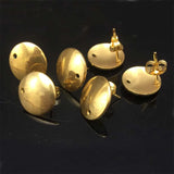50pcs Stainless Steel Stud Earrings for DIY Jewelry Making