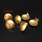 50pcs Stainless Steel Stud Earrings for DIY Jewelry Making