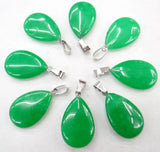 50pcs Natural Stone Water Drop Shape Pendants for Jewelry Making