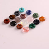 50pcs Opal Natural Stone Flat Beads Mixed DIY Jewelry Making 10*4mm