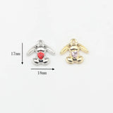 50pcs Animal Cartoon Rabbits Alloy Charms for DIY Jewelry