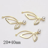 50pcs Butterfly Shape Alloy Floating Locket Charms for DIY Jewelry