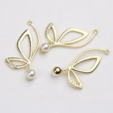 50pcs Butterfly Shape Alloy Floating Locket Charms for DIY Jewelry