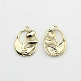 50pcs Cartoon Rose Flowers Alloy Charms for Floating Locket DIY Jewelry