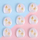50pcs Cartoon Stars Pattern Resin Beads DIY Jewelry Earring/Hair Accessory