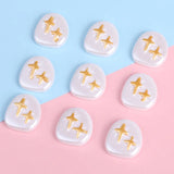 50pcs Cartoon Stars Pattern Resin Beads DIY Jewelry Earring/Hair Accessory