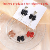 50pcs Rubber paint cartoon bow floating locket charms DIY jewelry