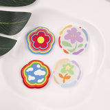 50pcs/lot floral acrylic beads for DIY jewelry making