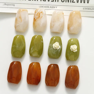 50pcs Geometry Irregular Straight Hole Resin Beads DIY Jewelry Earring/Accessory