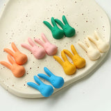 50pcs Rabbit Head Resin Flatback Beads for DIY Jewelry Earring/Hair