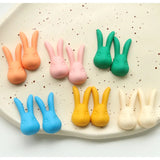 50pcs Rabbit Head Resin Flatback Beads for DIY Jewelry Earring/Hair