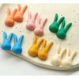 50pcs Rabbit Head Resin Flatback Beads for DIY Jewelry Earring/Hair