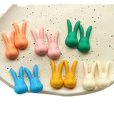 50pcs Rabbit Head Resin Flatback Beads for DIY Jewelry Earring/Hair