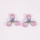 50pcs Cartoon Flowers Acrylic Beads DIY Jewelry Earring Hair Accessory