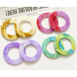 50pcs Acrylic Beads Rounds Shape DIY Jewelry Earrings Pendant Accessory