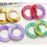 50pcs Acrylic Beads Rounds Shape DIY Jewelry Earrings Pendant Accessory
