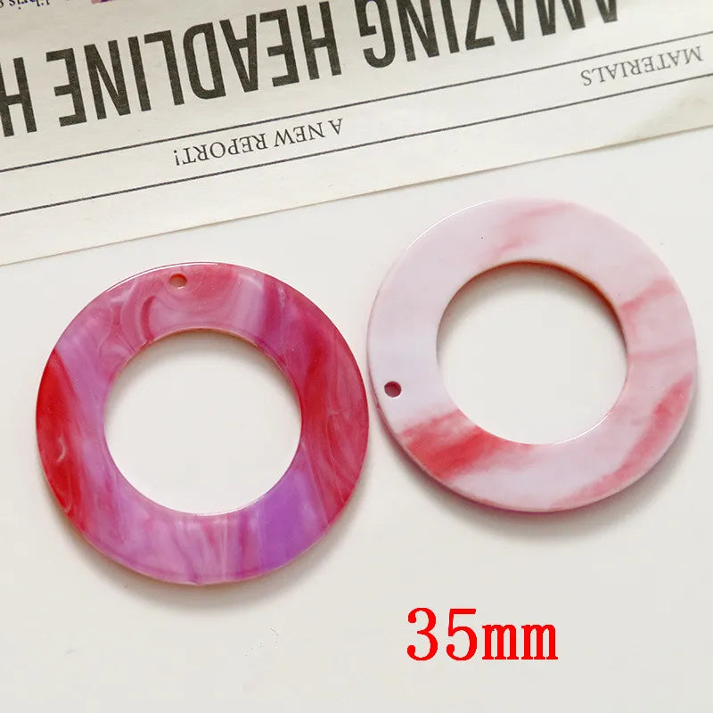 50pcs Acrylic Beads Rounds Shape DIY Jewelry Earrings Pendant Accessory